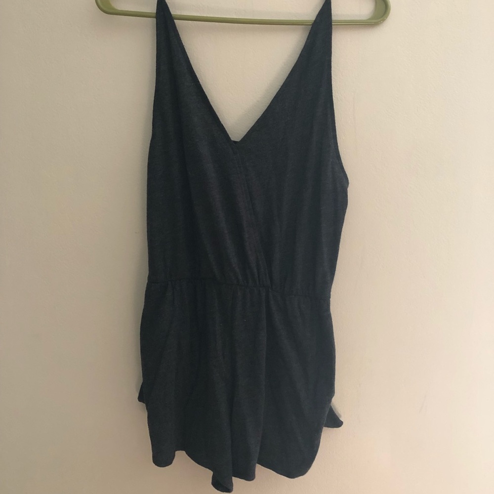 Gently used PINK romper XS